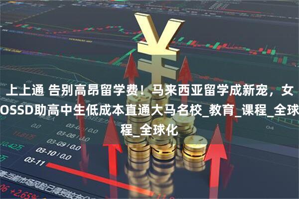 上上通 告别高昂留学费！马来西亚留学成新宠，女王OSSD助高中生低成本直通大马名校_教育_课程_全球化